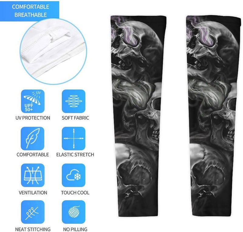 QiErDesign Marble Sports Compression Arm Sleeves for Men & Women - Youth Arm Sleeve Baseball Volleyball Sleeves & Basketball Sleeve - Image 4